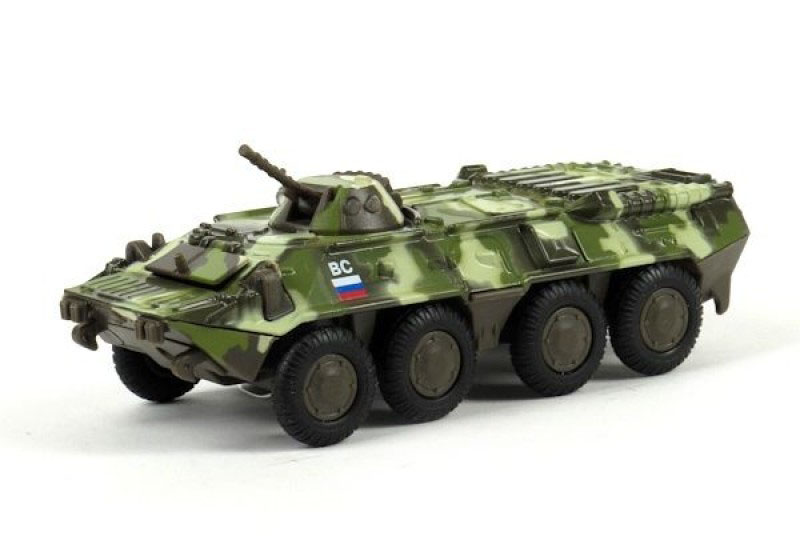 Russian Inertial armored personnel carrier BTR 80 Diecast Model Car Scale 1:36 