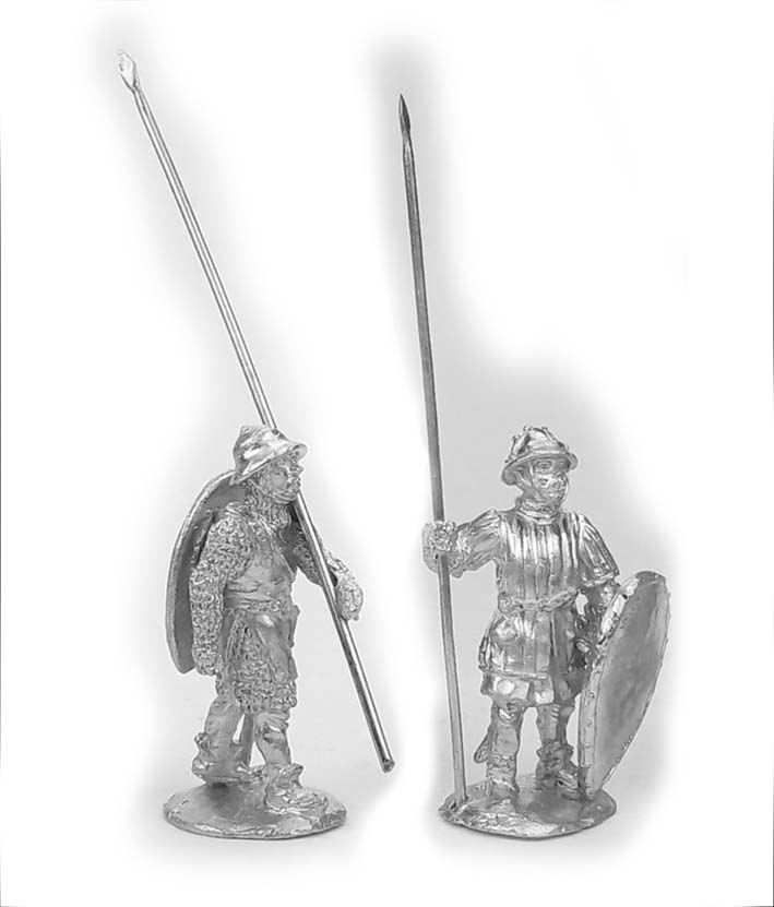 Spearmen #1, 13th century; 28 mm