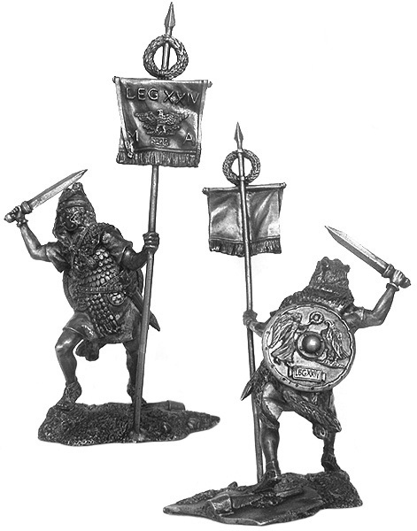 Vexillarius of the XXIV Legion, 1-2 centuries A.D.; 54 mm
