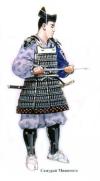 The samurai of the clan Minomoto, 1086