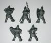 Russian knights set plastic Toy Soldiers Fantasy, 5 figures; 1/32 (54 )
