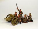 Gun with crew. Red Army, 1920-21; 28 mm
