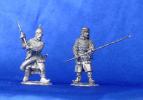 Cossacks with melee weapons, 16th century; 28 mm