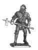 Western European foot warrior, 15th century; 54 mm