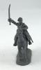 Mounted officer in an greatcoat; 28 mm