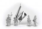 New Order Regiments - command group. Russia, XVII century. Set 3; 28 mm